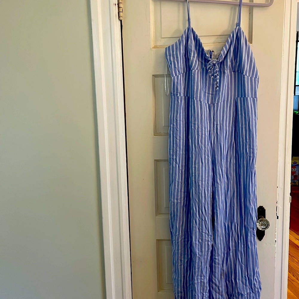 J.crew jumper, blue and white stripes